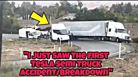 tesla semi truck crash